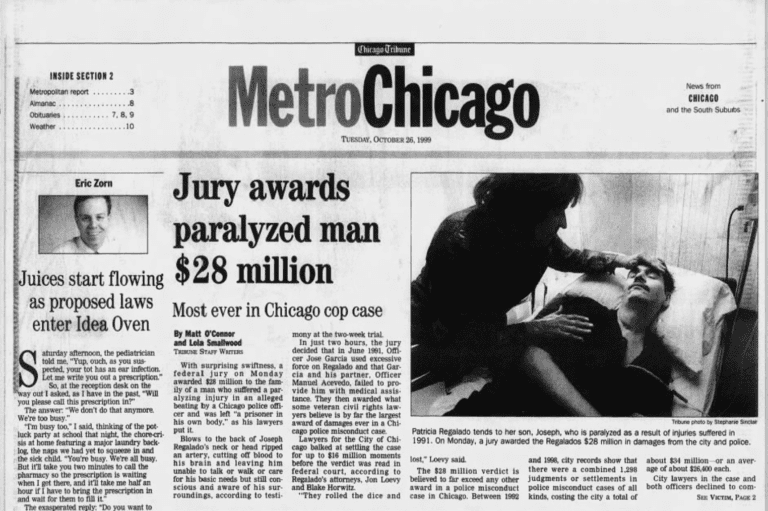 Record $28 Million Verdict for Police Brutality
